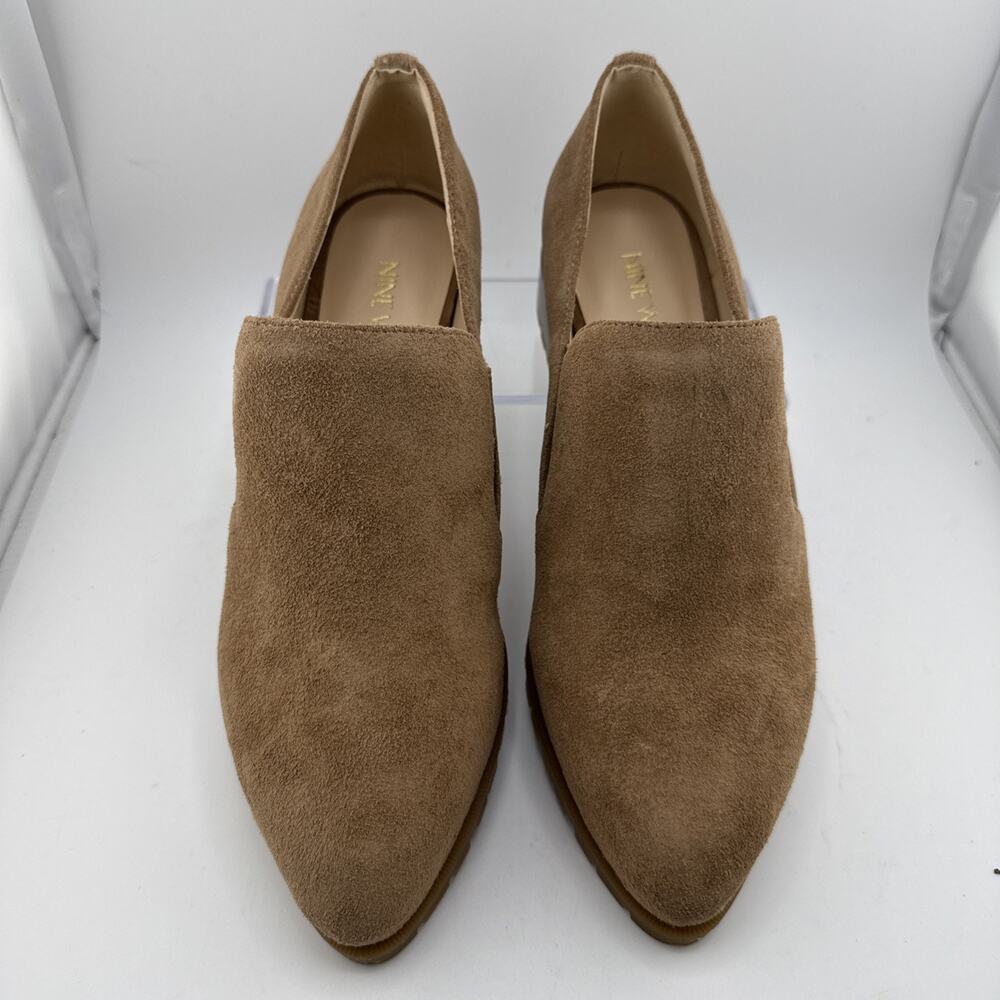 Nine West Women's Lightning Suede Loafers Natural Suede Size 6 NWB - Picture 2 of 9